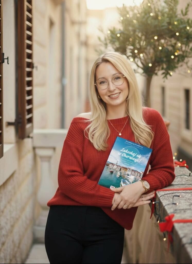 Agnieszka Grudziąż z książką „Zakochaj się w Chorwacji”